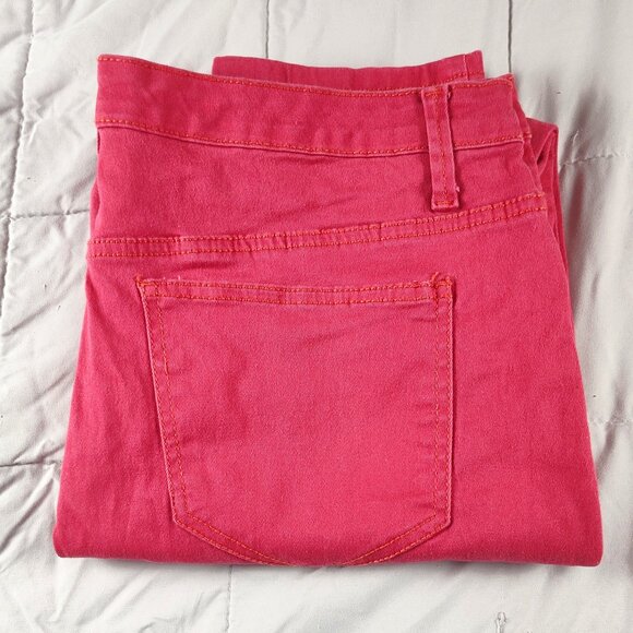 Nine West Cigarette Fit Red Jeans Women’s 16 Skinny Denim Style NM750 - Picture 1 of 16